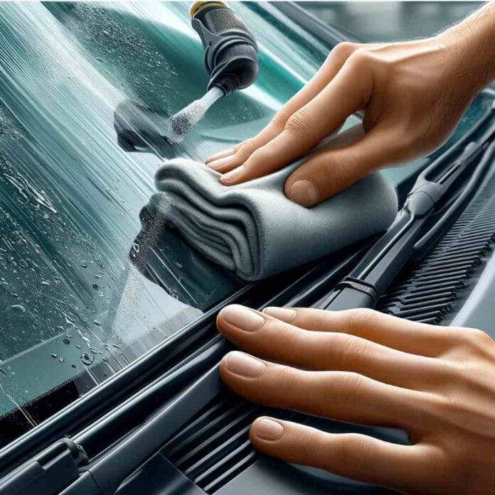 Reinigung von Scheibenwischern