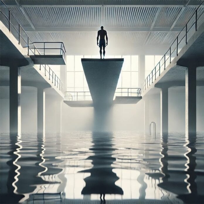 Sprung vom Zehn-Meter-Turm