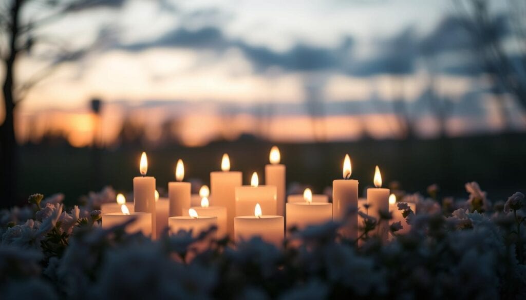 Kerzen für Verstorbene