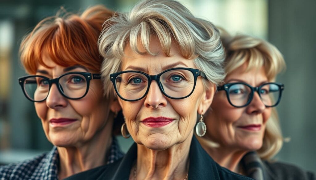 Frisuren für die Brille