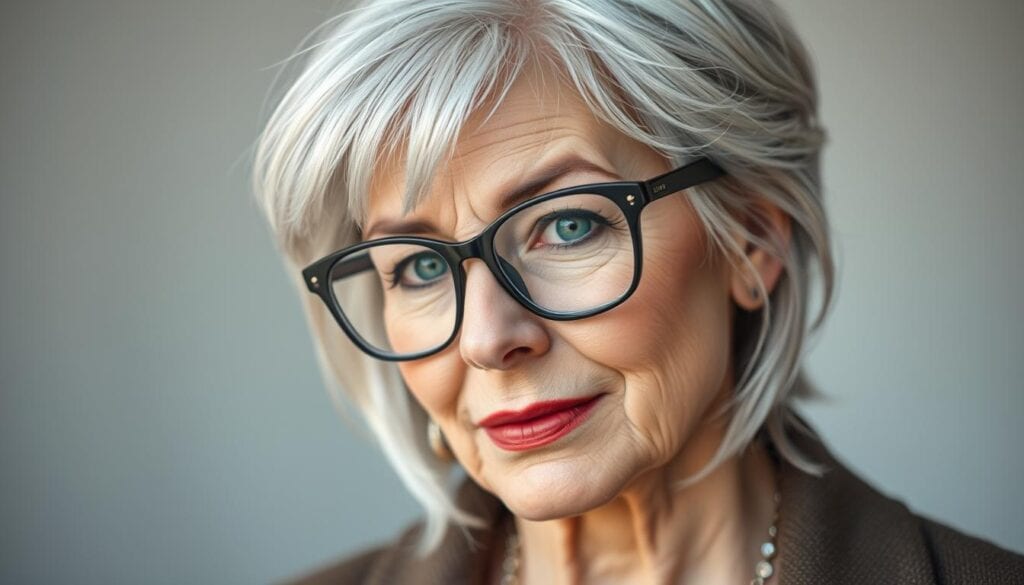 Frisuren für die Brille