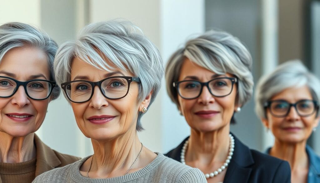 Frisuren für graue Haare