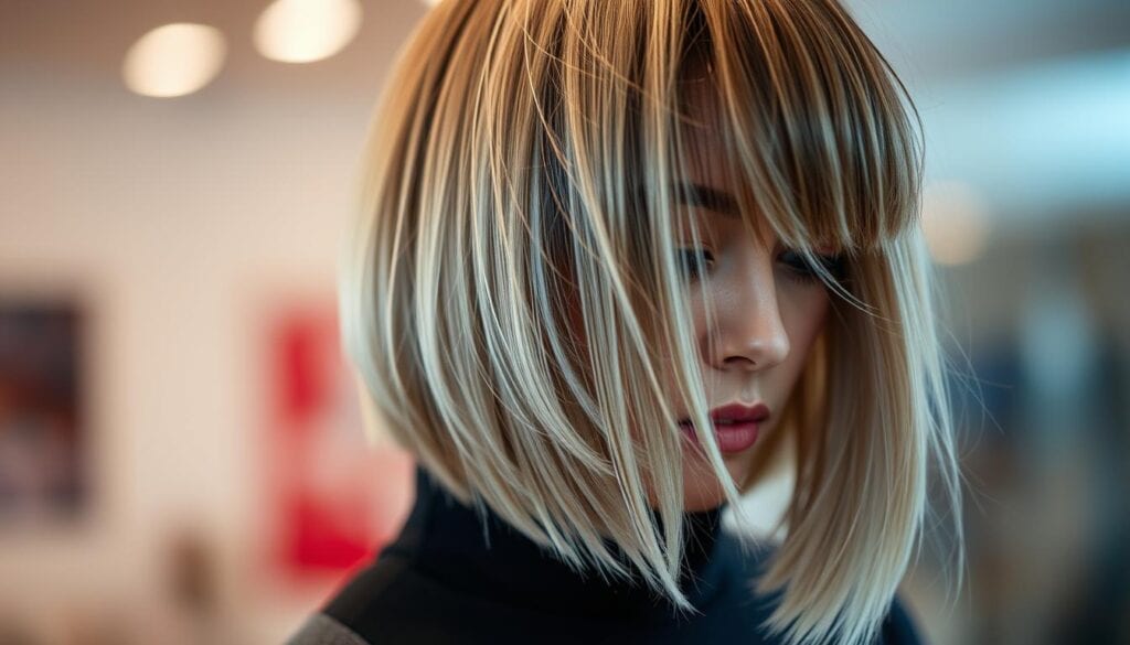 Gestufter Bob mit Highlights