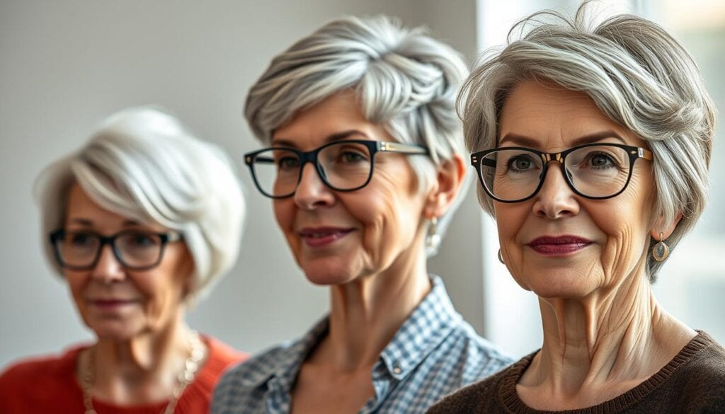 Kurzhaarfrisuren für ältere Damen