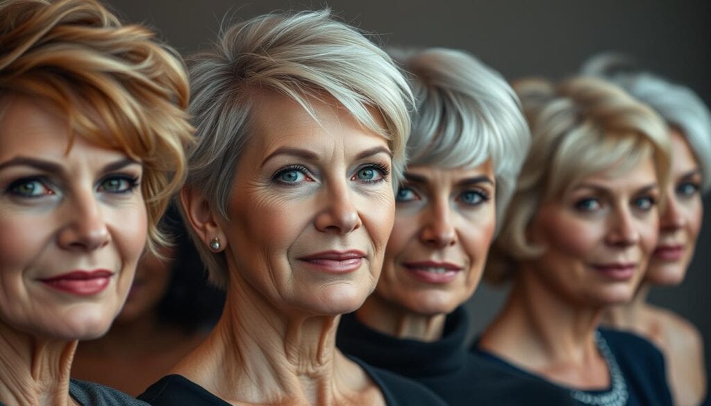 Kurzhaarfrisuren für verschiedene Gesichtsformen