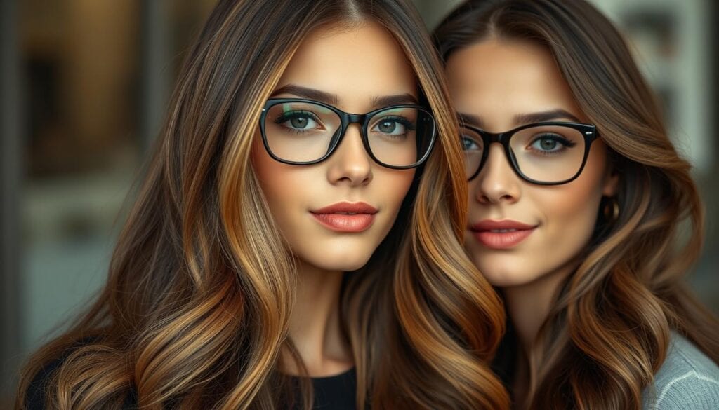 Langhaarschnitte für Brillenträgerinnen