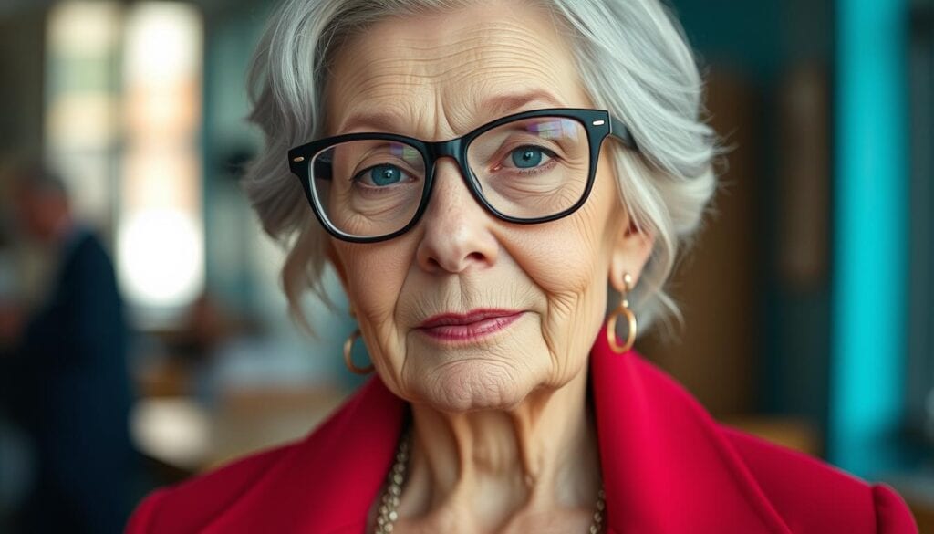 Styling-Tipps für ältere Damen mit Brille