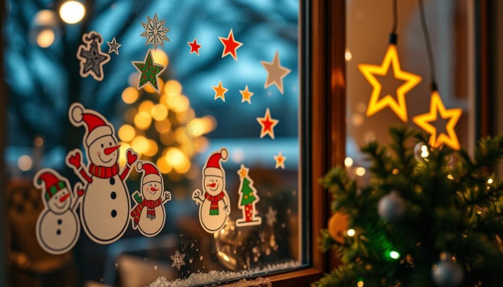 Weihnachts-Fenstersticker