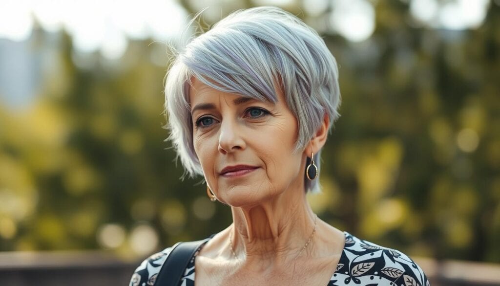 freche Kurzhaarfrisuren ab 60