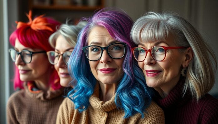 freche frisuren ab 60 mit brille