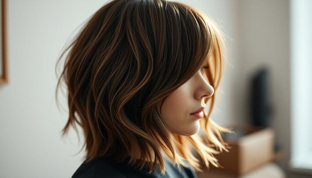 mittellanges haar stylen