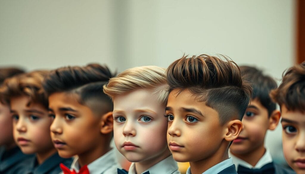 modische jungs frisuren