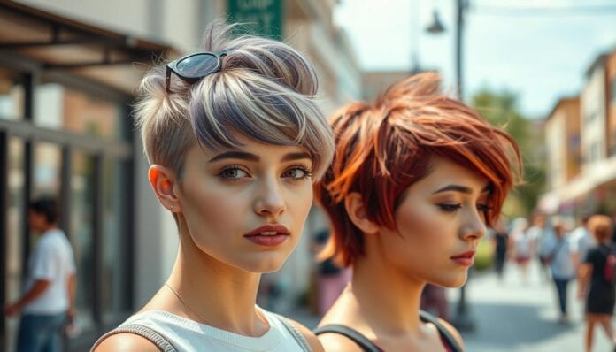 pfiffige Kurzhaarfrisuren Frauen frech