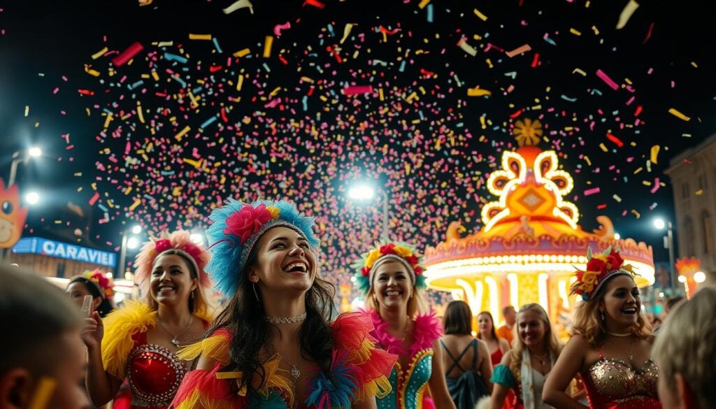 Karnevalsnarren feiern