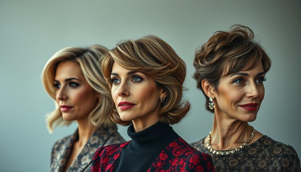 Prominente Frisuren für Seniorinnen