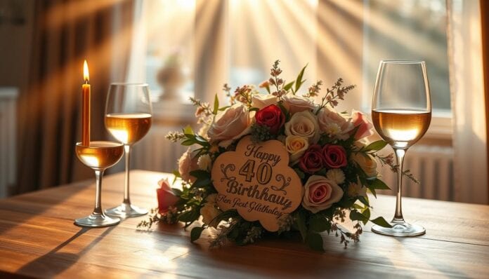 Glückwünsche zum 40. Geburtstag