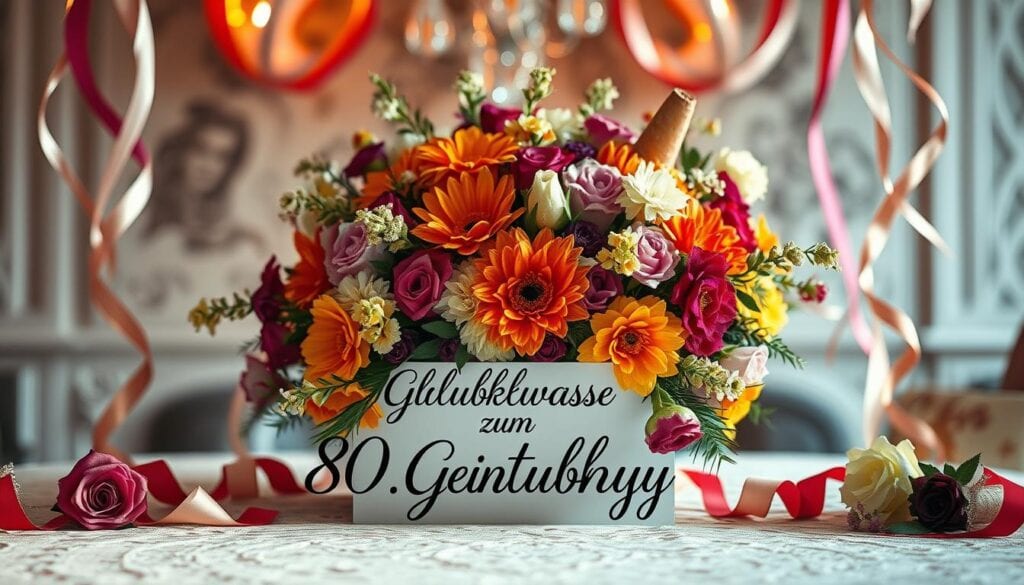 Glückwünsche zum 80. Geburtstag