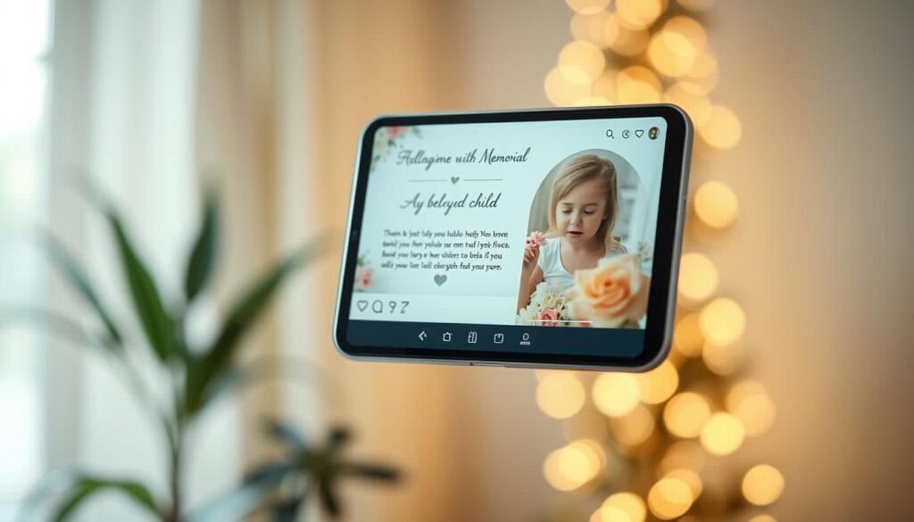 Virtuelle Gedenkseiten in sozialen Medien
