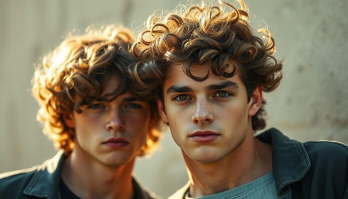 süße Jungs mit Locken