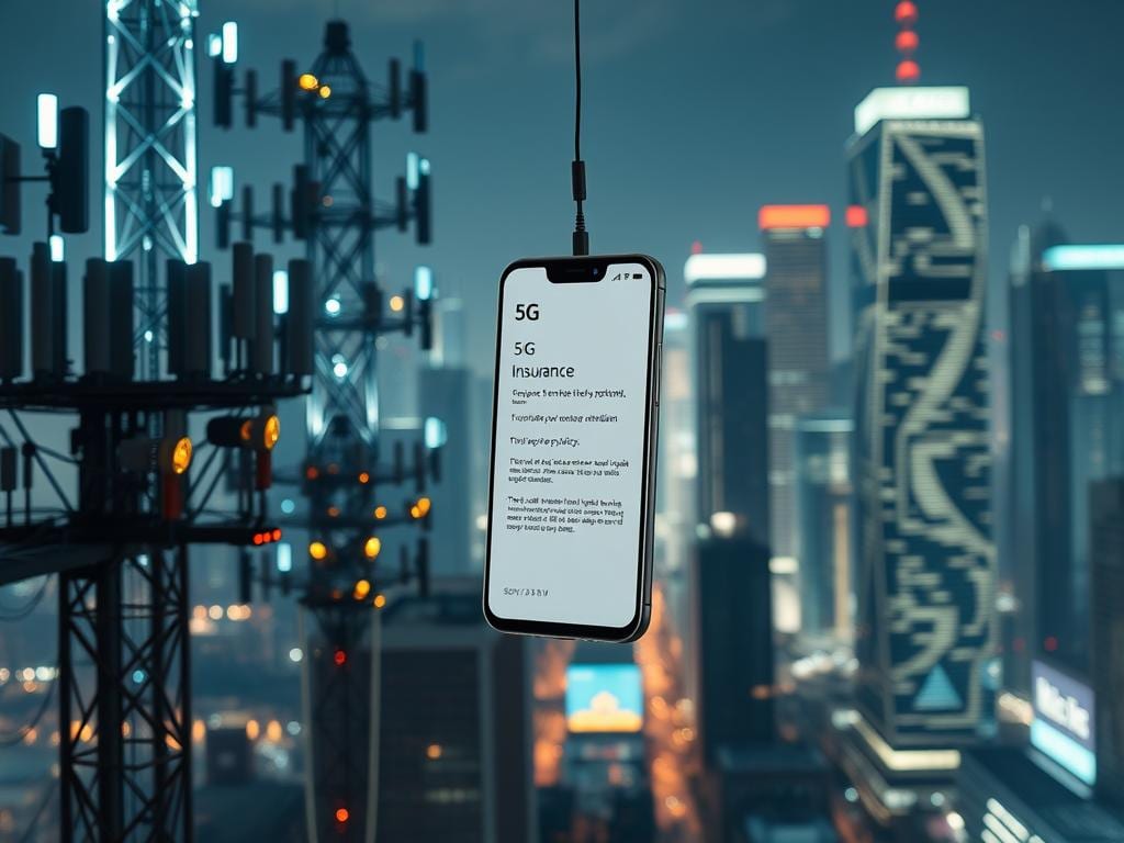 5G Technologie und Smartphone-Versicherung