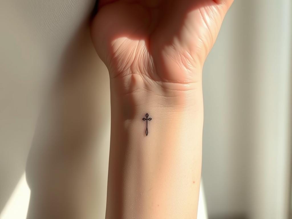 Fineline Tattoo Unterarm Schmerzen