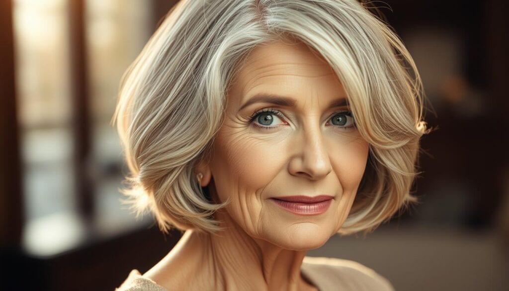 Kurzhaarfrisuren für ältere Damen Styling
