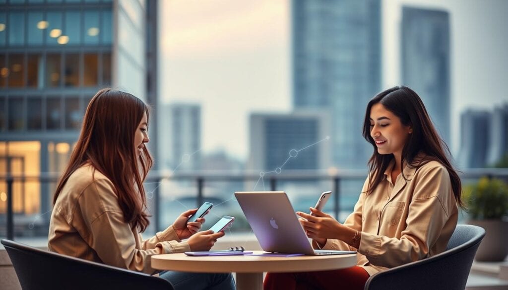 Moderne Freundschaftskommunikation