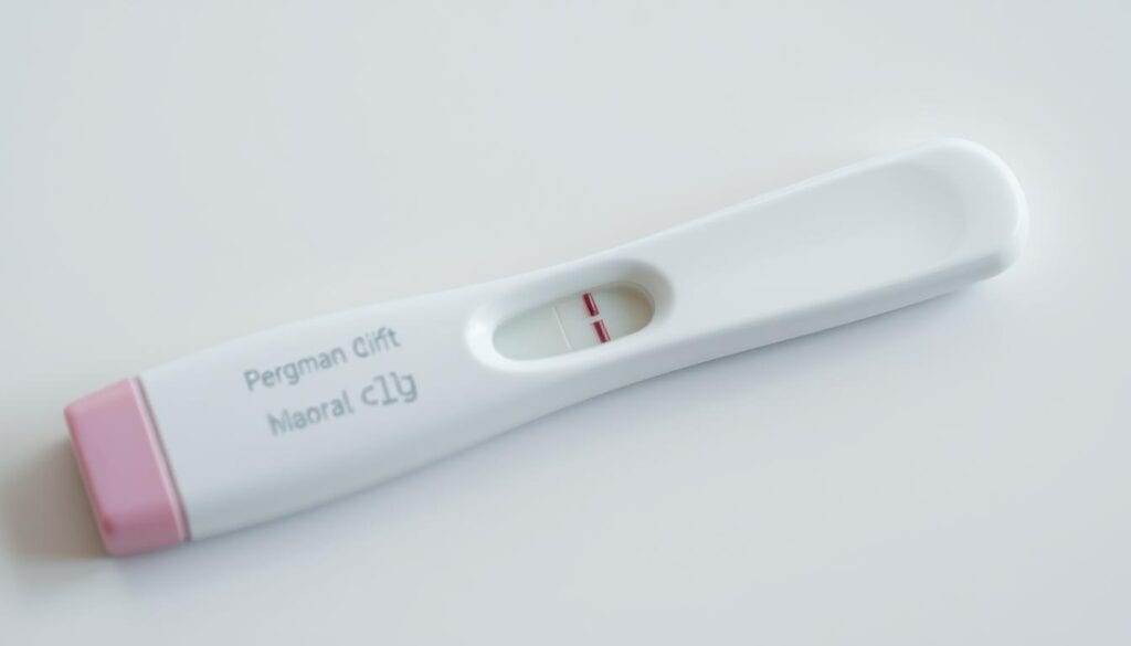 Verdunstungslinie Schwangerschaftstest