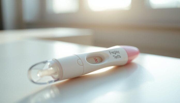 Verdunstungslinie Schwangerschaftstest