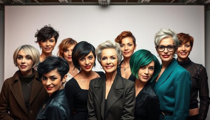 freche Kurzhaarfrisuren ab 60