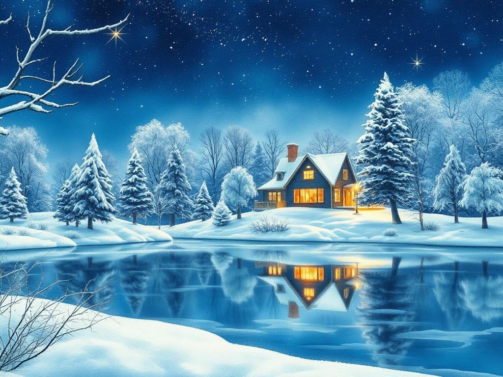 Aquarell Weihnachtsbilder Maltechniken