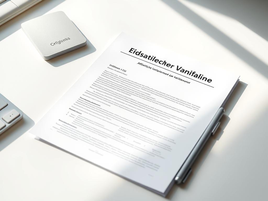 kostenlose eidesstattliche Versicherung Vorlage prüfen