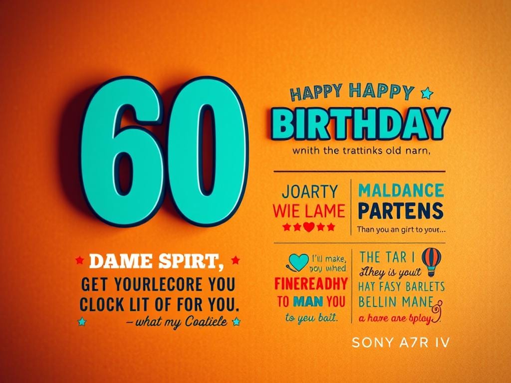 Lustige Sprüche zum 60. Geburtstag online