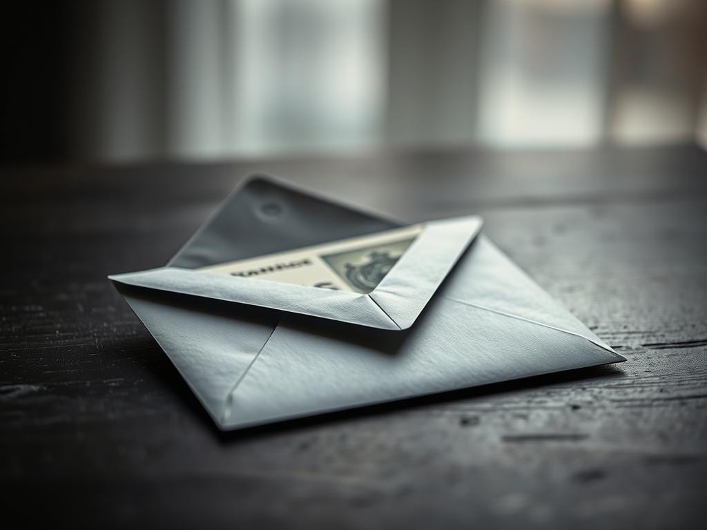 Trauerkarte Geldgeschenk Entscheidung