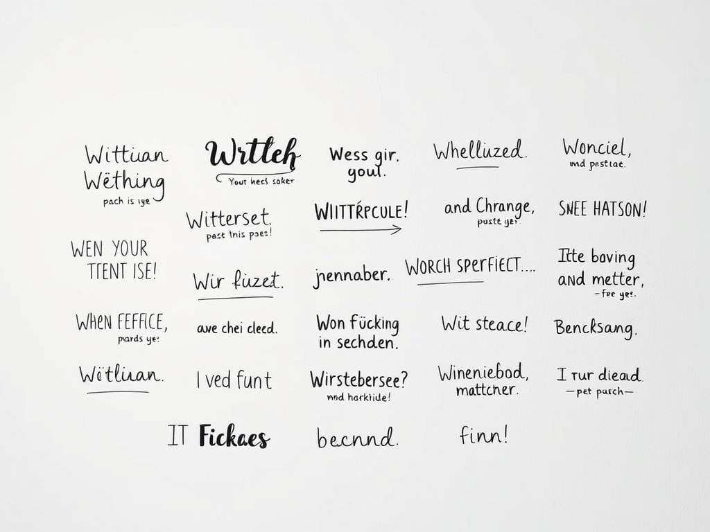 Persönliche Sprüche-Auswahl