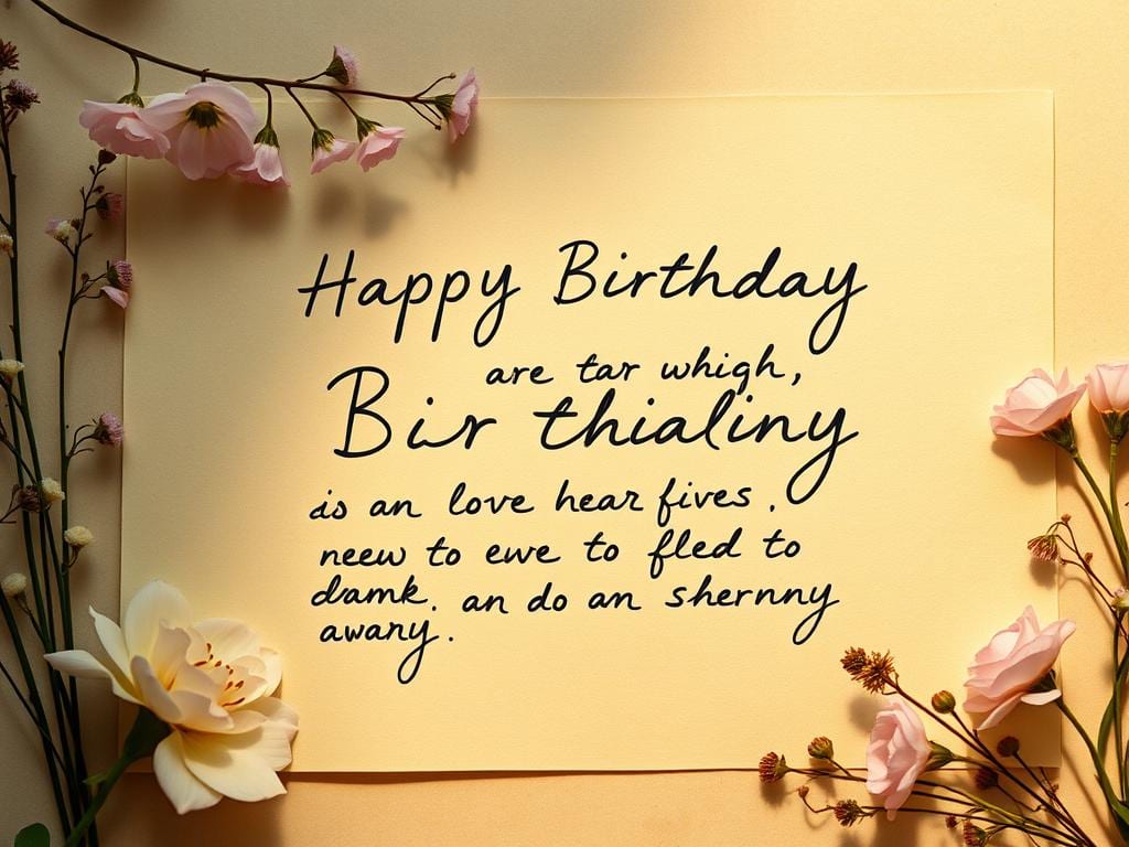 Persönliche Geburtstagswünsche gestalten