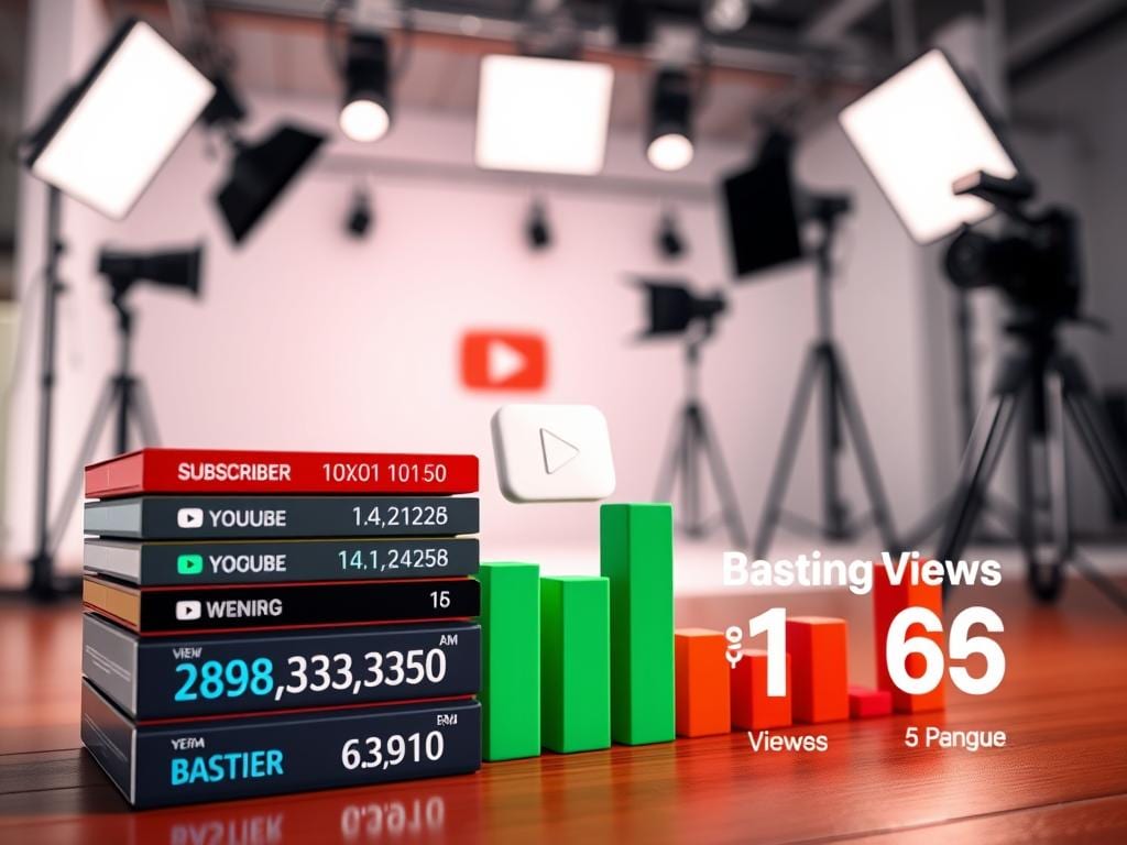 YouTube Abonnenten und Videoaufrufe