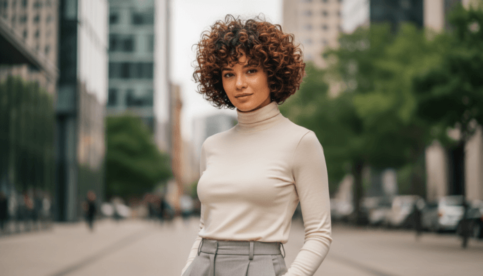 Kurzer Pixie Cut für Locken