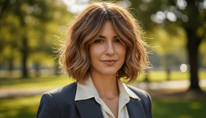 Shaggy Bob für feines Haar