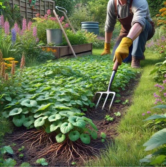 Gundermann aus dem Rasen entfernen
