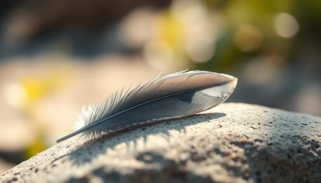 Graue Feder Graue Feder