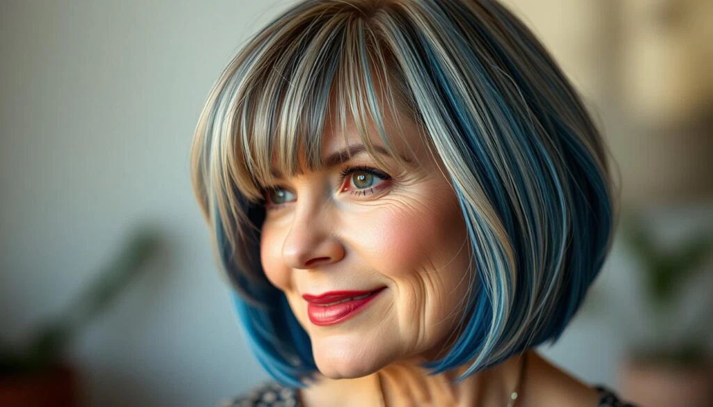 freche Bob Frisuren gestuft ab 50