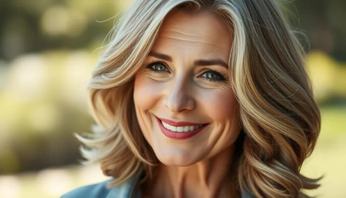 unkomplizierte Frisuren mittellang ab 50