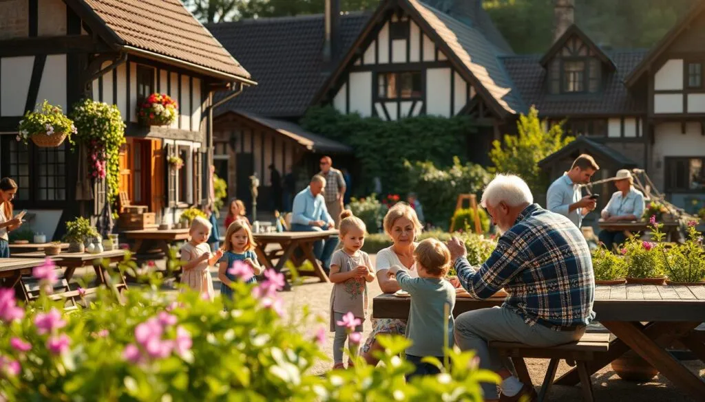 Familienaktivitäten im Historischen Dorf Gruiten