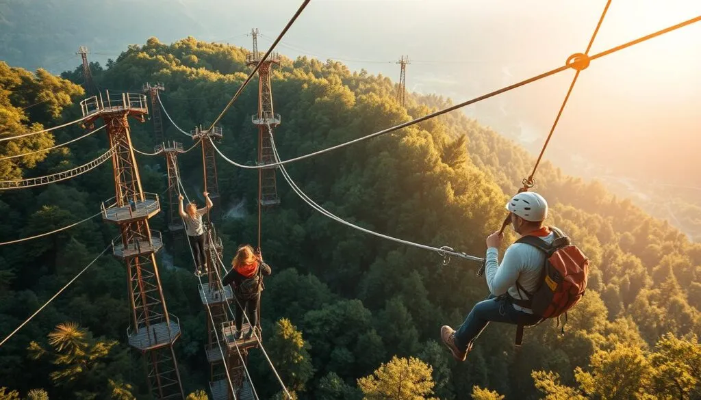 Hochseilgarten Outdoor-Abenteuer Hochseilgarten Outdoor-Abenteuer