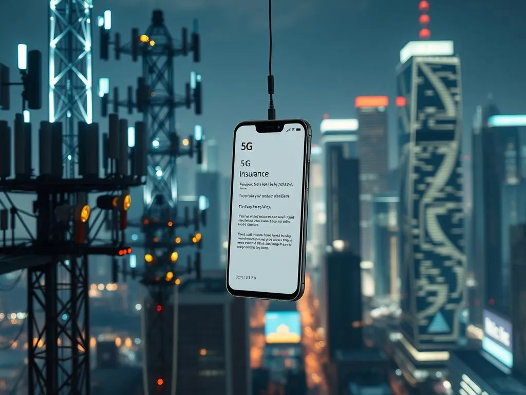 5G Technologie und Smartphone-Versicherung