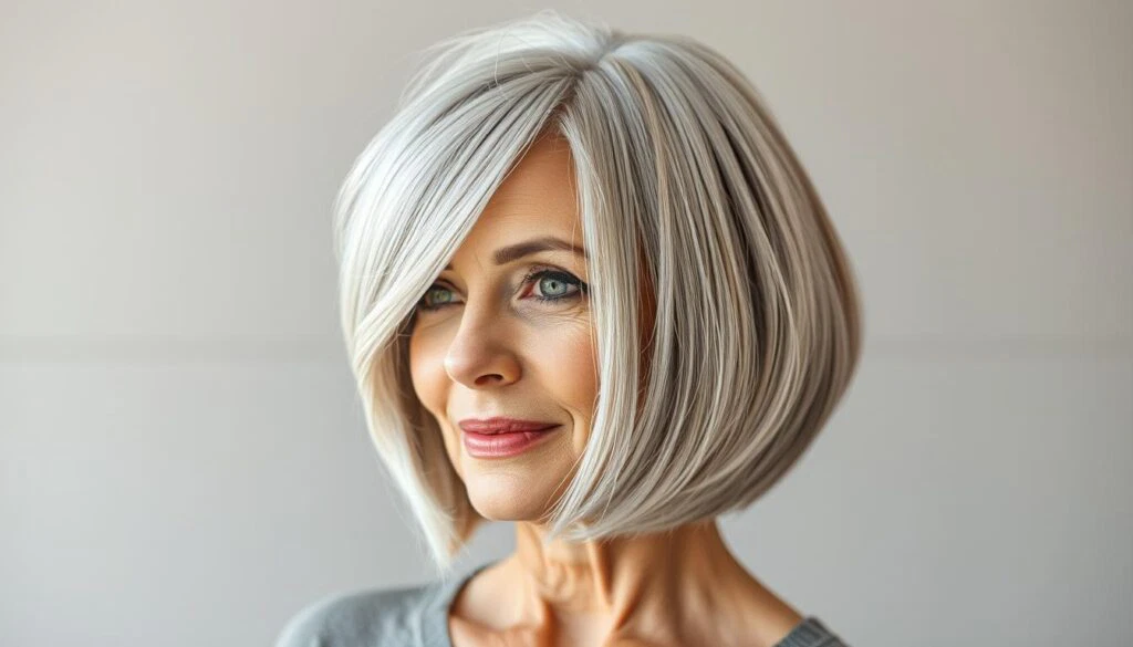 Stufige Bob Frisuren für ältere Damen