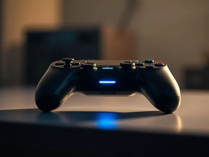 PS5 Controller blinkt blau