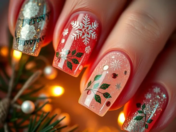 Gelnägel Weihnachten