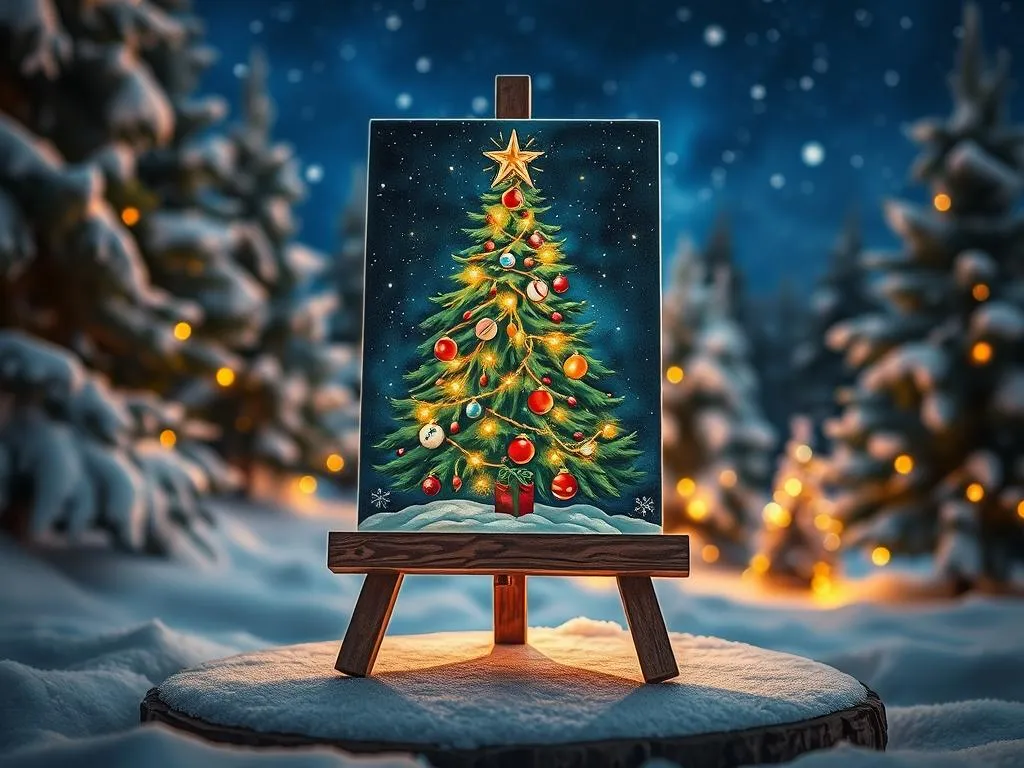 Weihnachtsbilder malen als Geschenkidee Weihnachtsbilder malen als Geschenkidee